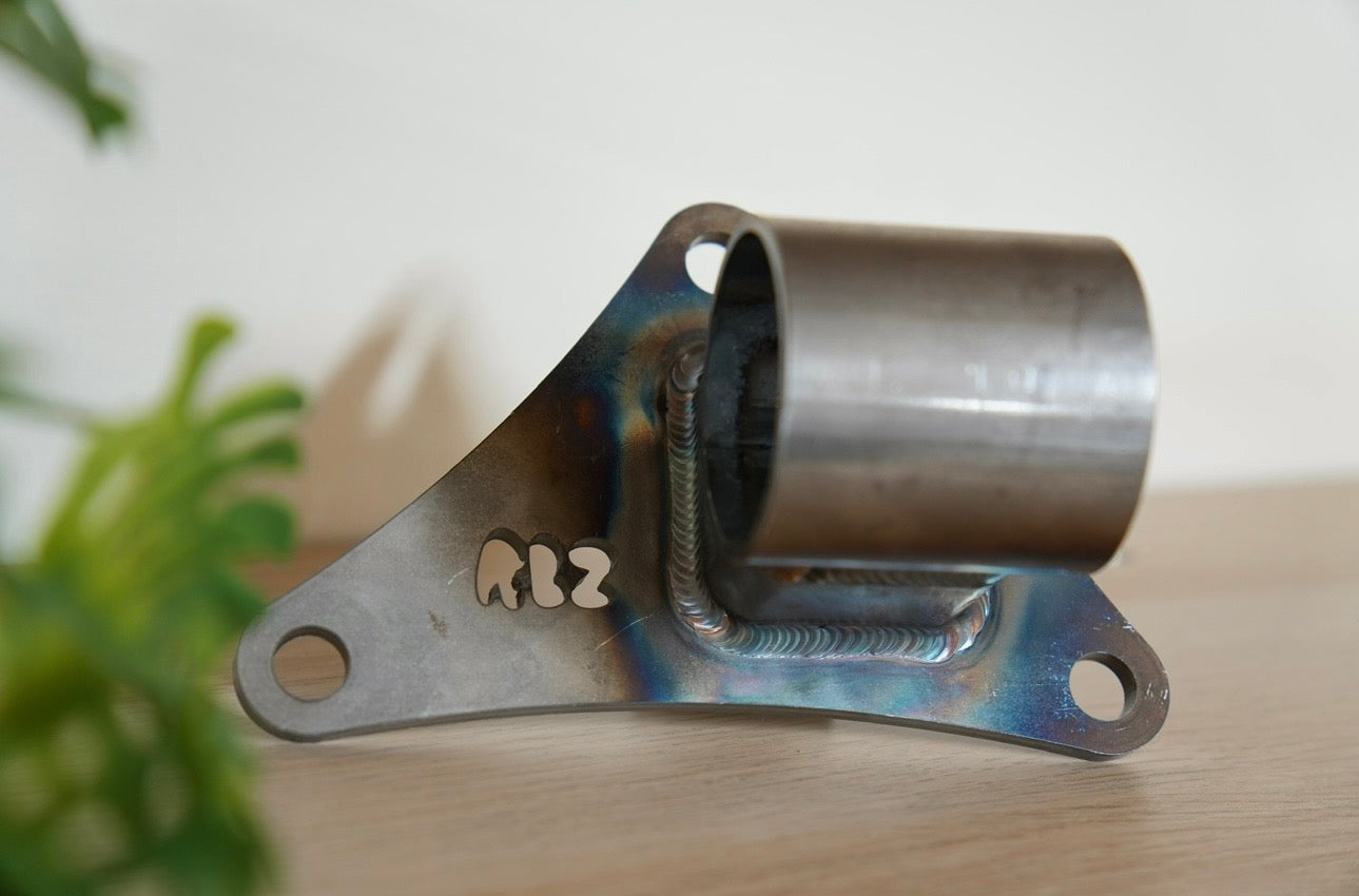 RBZ Harmony K24 engine mount for Suzuki Samurai with Cerakote finish and Nord-Lock hardware