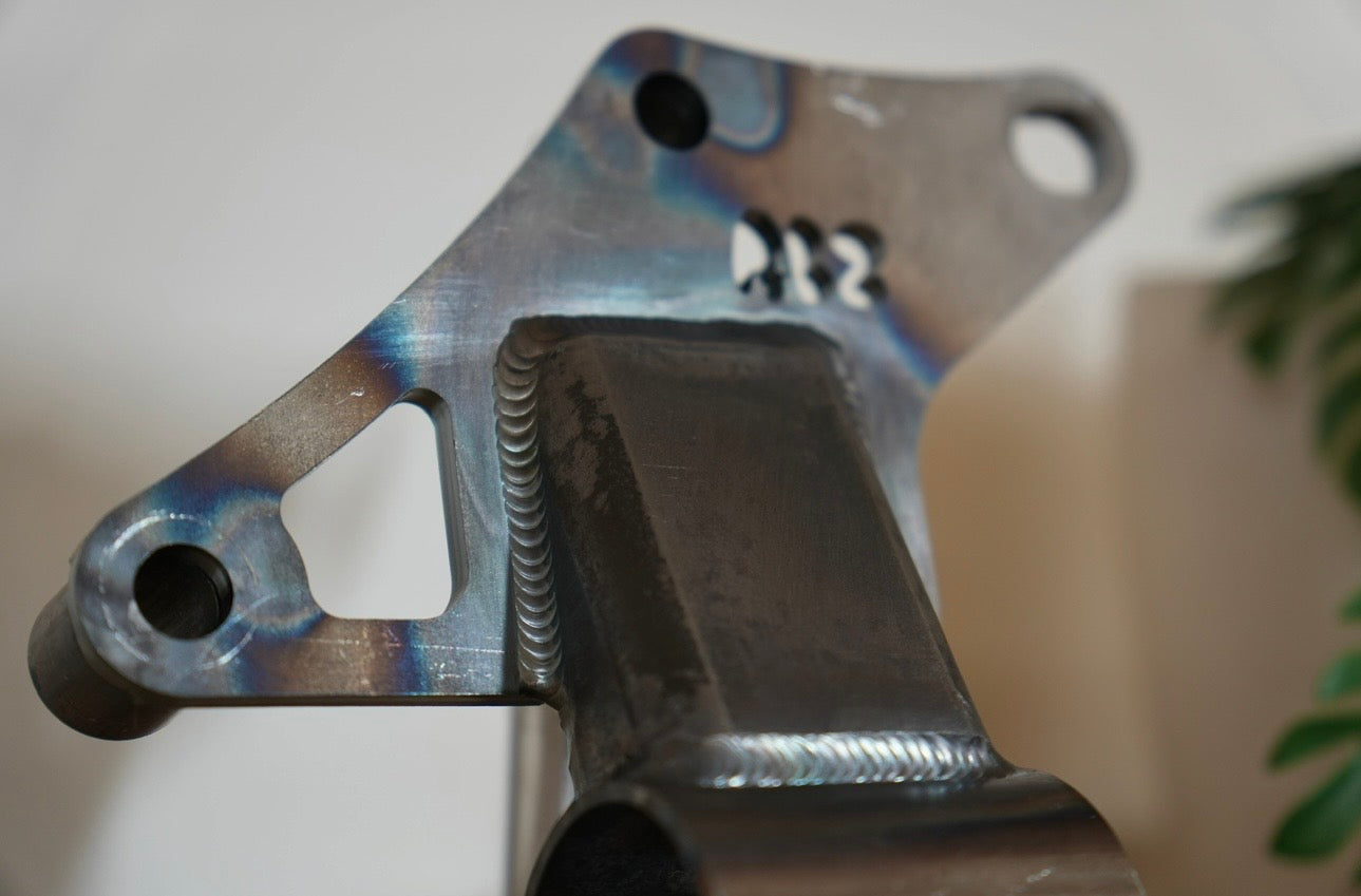 RBZ Harmony K24 engine mount for Suzuki Samurai with Cerakote finish and Nord-Lock hardware