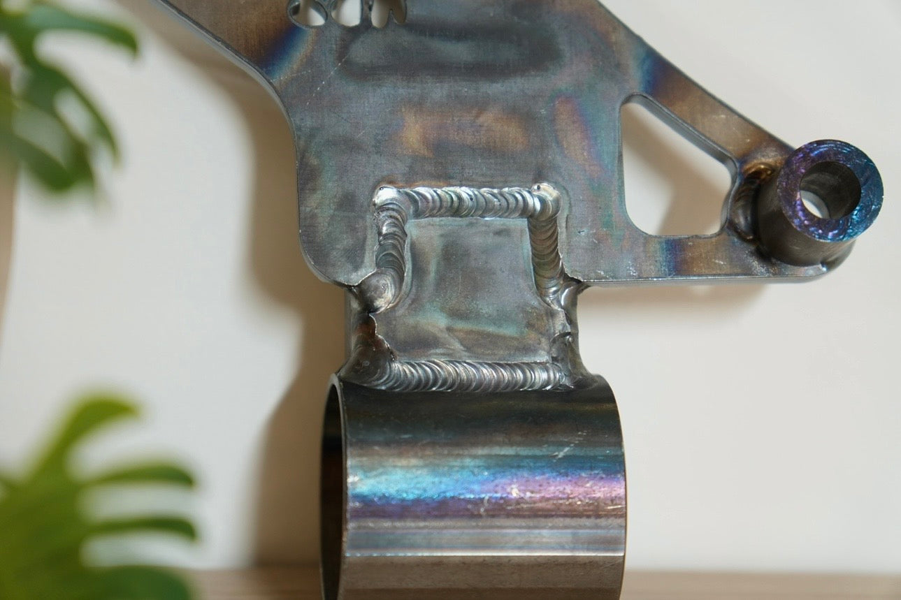 RBZ Harmony K24 engine mount for Suzuki Samurai with Cerakote finish and Nord-Lock hardware