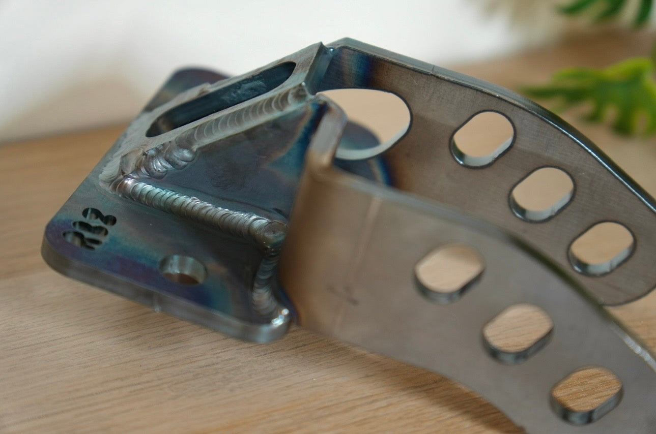 RBZ Harmony K24 engine mount for Suzuki Samurai with Cerakote finish and Nord-Lock hardware