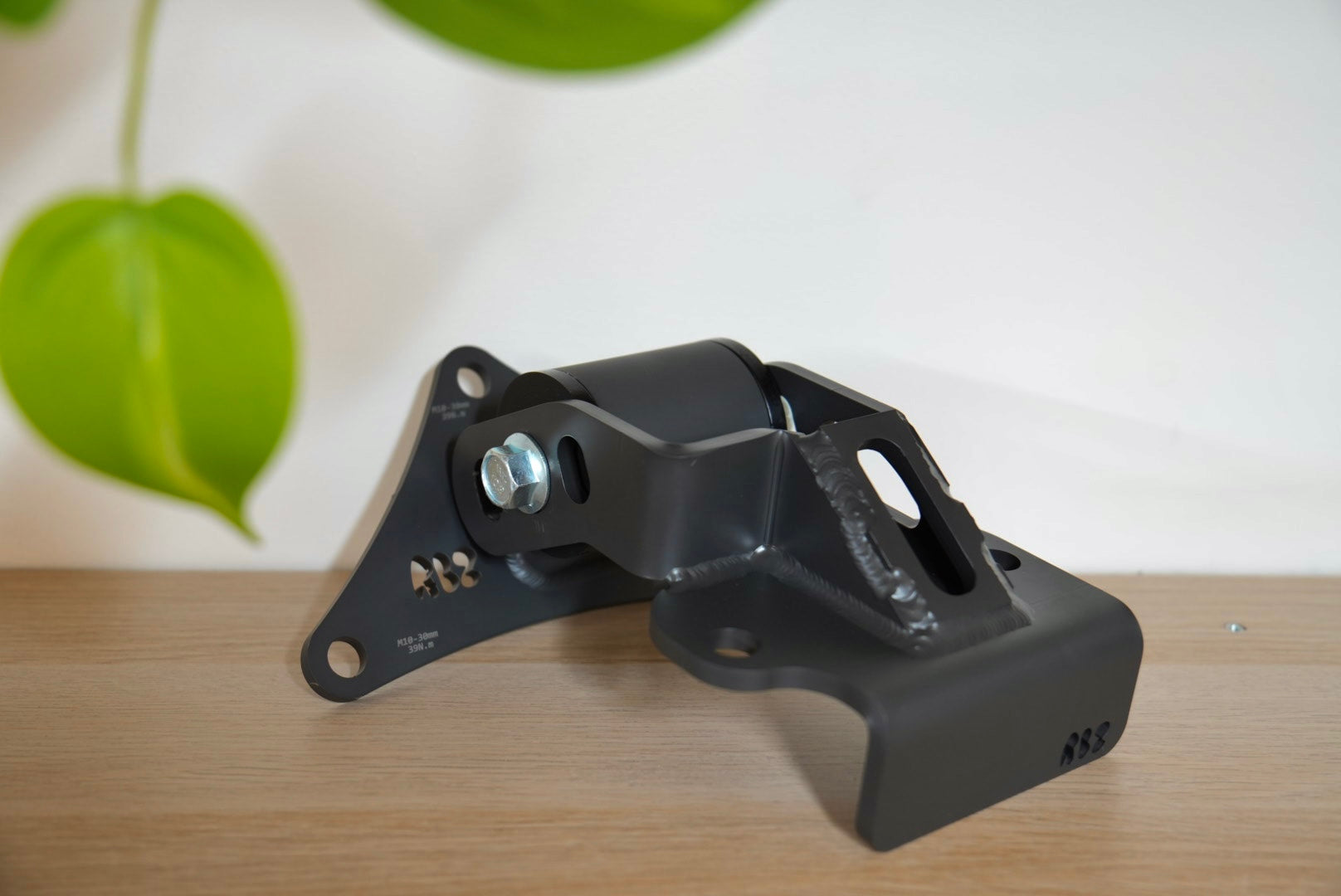 RBZ Harmony K24 engine mount for Suzuki Samurai with Cerakote finish and Nord-Lock hardware