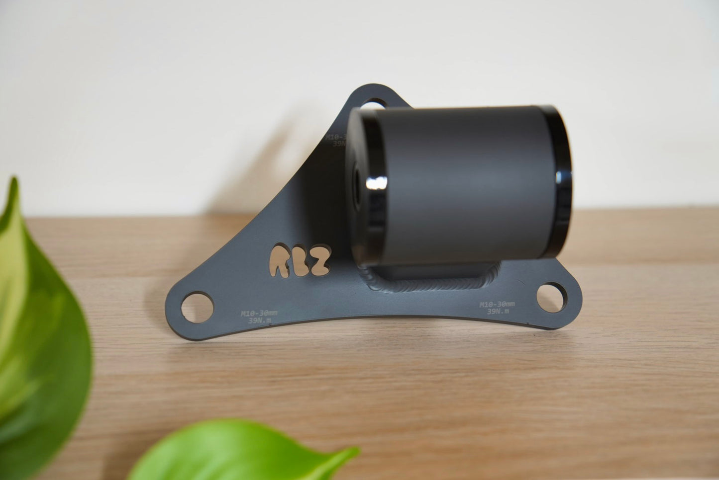 RBZ Harmony K24 engine mount for Suzuki Samurai with Cerakote finish and Nord-Lock hardware